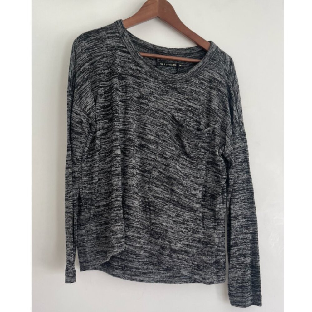 rag & bone Heathered Gray Knit Top | Size XS
